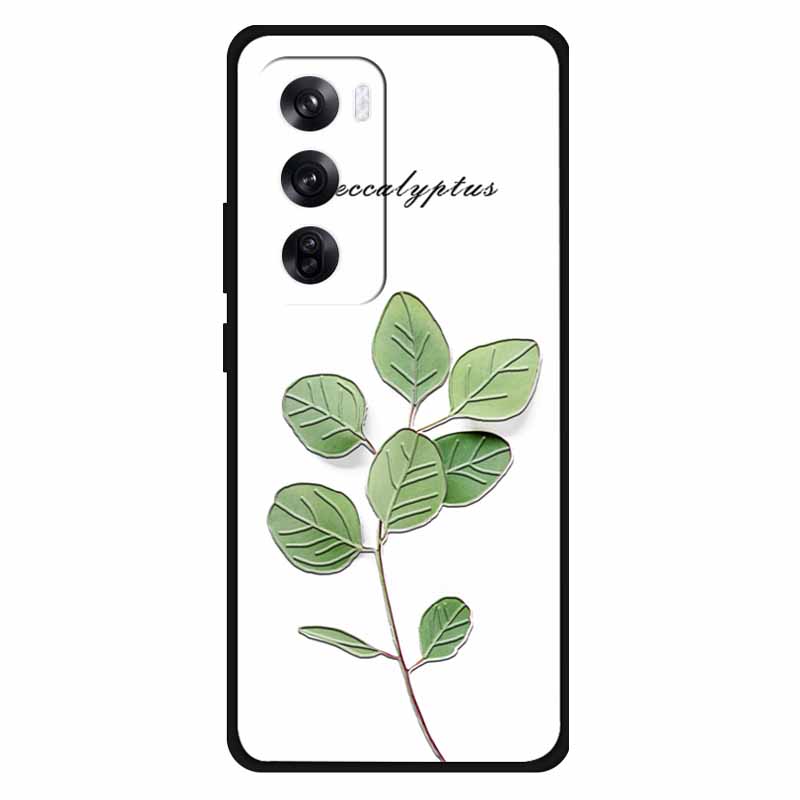 

For OPPO Reno 12 5G Case Silicone Soft 3D Relief Emboss Back Cover For OPPO Reno 12 Pro 5G Cases Reno12 12pro Flower Cat Lovely Reno 12 5G