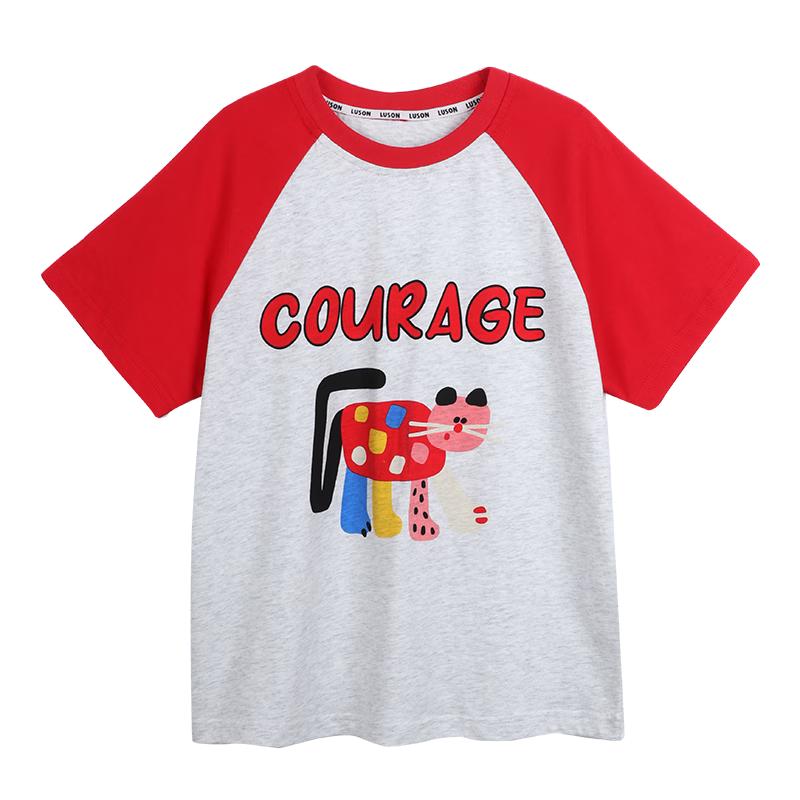 LUSON Girls' Raglan Sleeve T-shirt