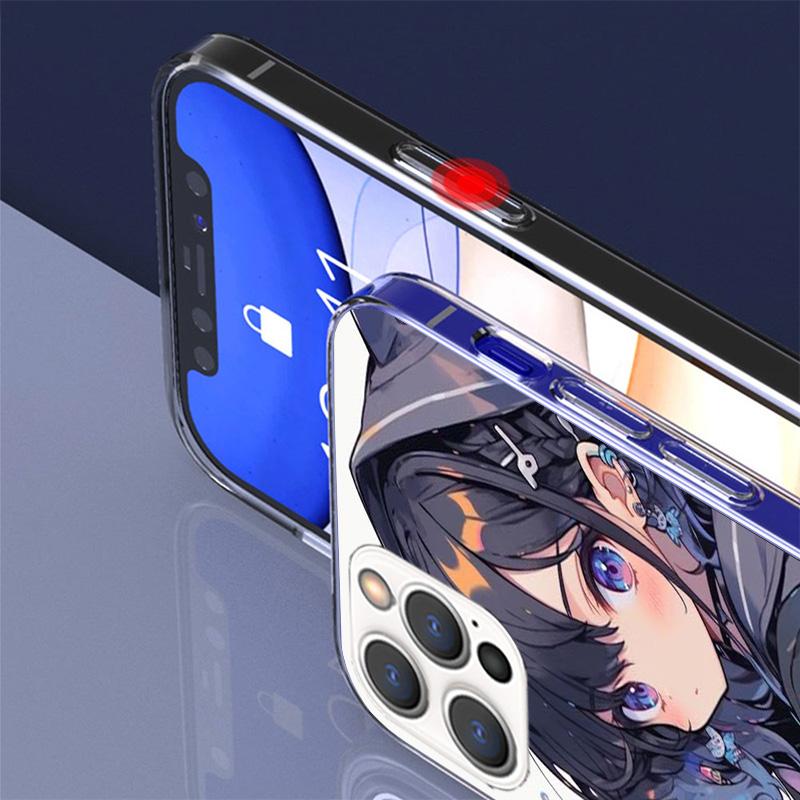 Cute Anime Ins Girls Animal Cat Phone Case For iPhone 17 Air 16 Pro Max 16E 15 + 14 Plus 11 12 13 Mini 7 8 SE Gift Print Cover F