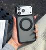 Applicable To iPhone17proMax Magnetic Mobile Phone Case Large Hole Rotating Bracket Apple 16 Skin Matte Protective Case
