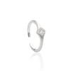 Frosted Star Ring: Women's Adjustable Niche Design for a Cool, Versatile Style