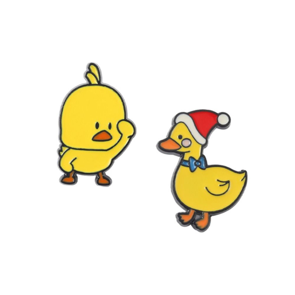 

Animal Chickens Ducks Enamel Pins Yellow Cute Men chicken