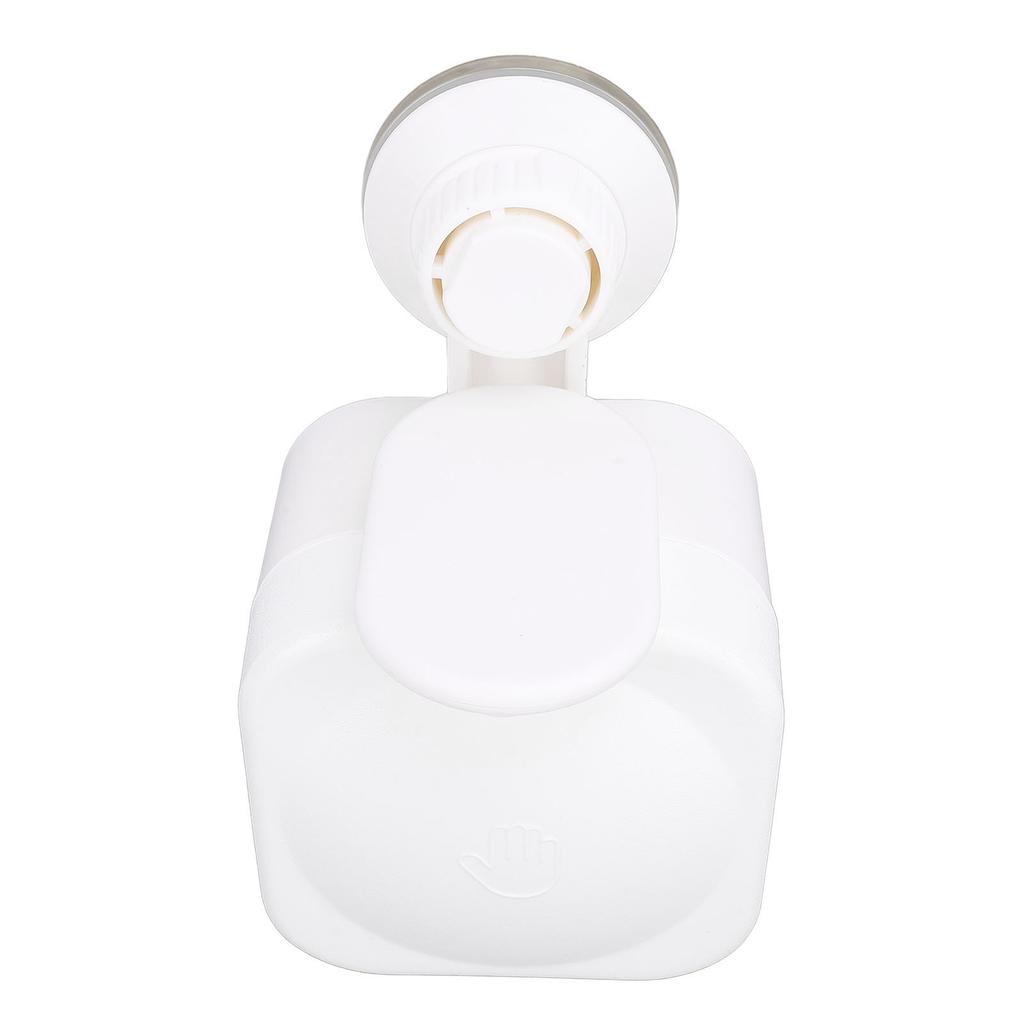 Dispenser Sapone Liquido con Ventosa Senza Foratura Portata 3KG Montaggio a Parete in Plastica Flacone a Pressione per Lavandini di Bagno e Cucina