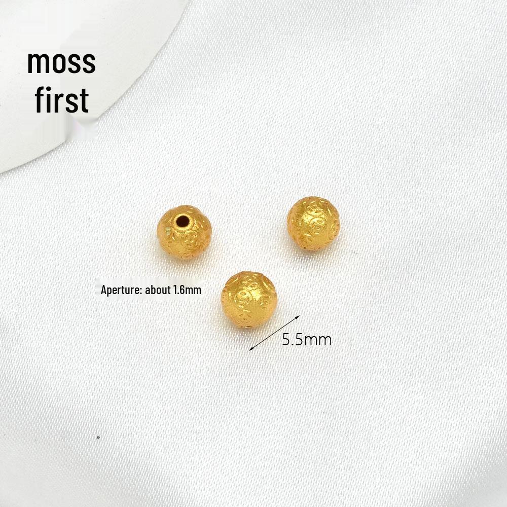 Copper-Plated Sand Gold Spacer Beads for DIY Jewelry: Ideal for Handmade Bracelets, Necklaces, Wristbands, and More.