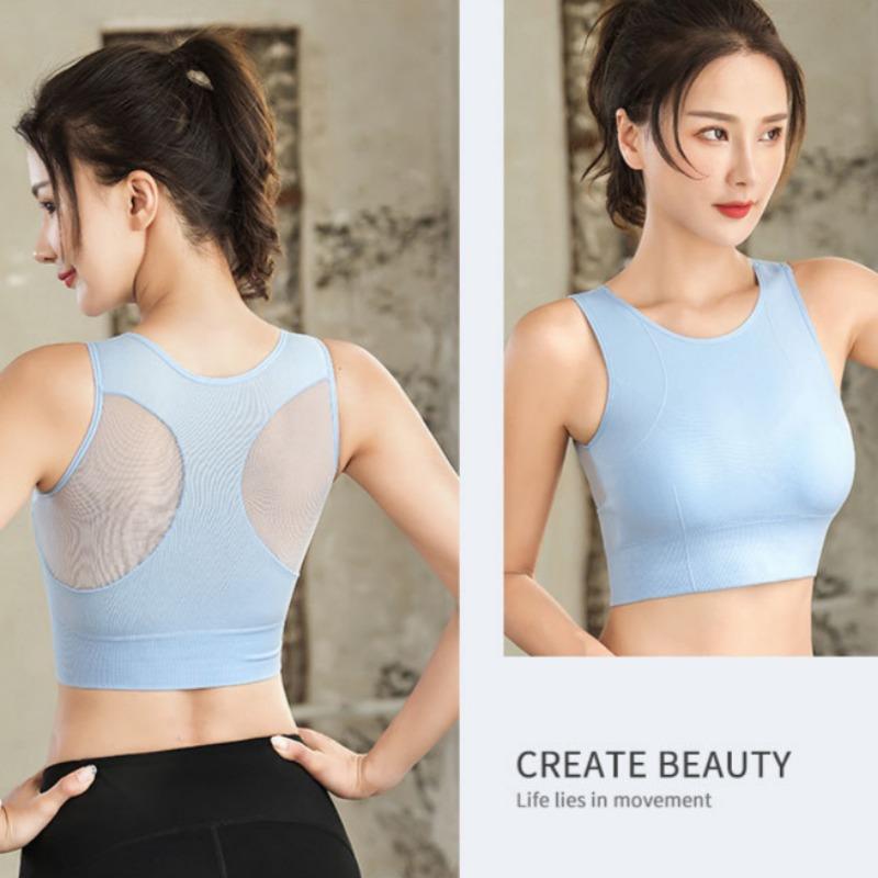 Beautiful Back Shock Absorption Gathered Quick-drying Plus-size Fitness Clothing Yoga Clothing Sports Underwear