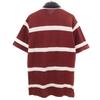 Chaps Border Pattern Short Sleeve Polo Shirt LL Bordeaux Kanoko Hiyoku Men's Used
