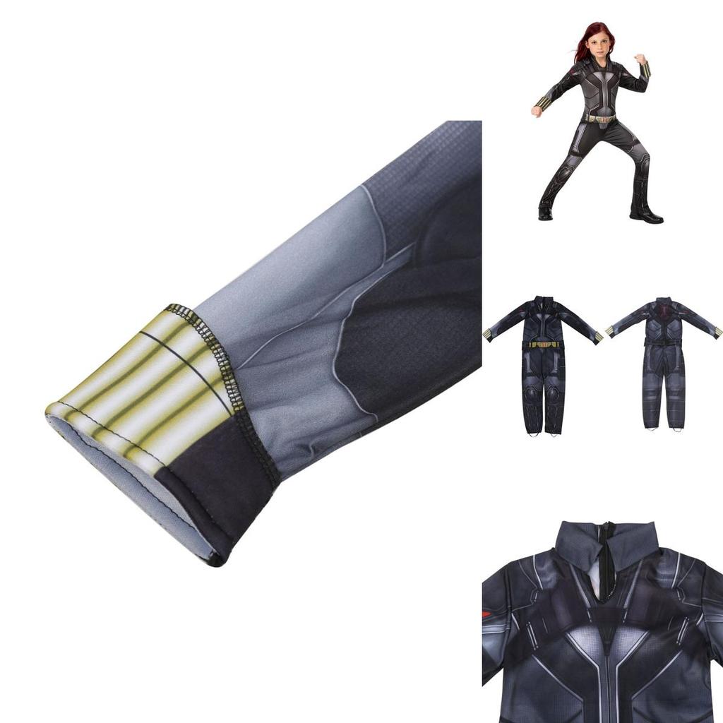 Superhero Kids Fancy Dress Black Widow Movie Classic Cosplay Costume