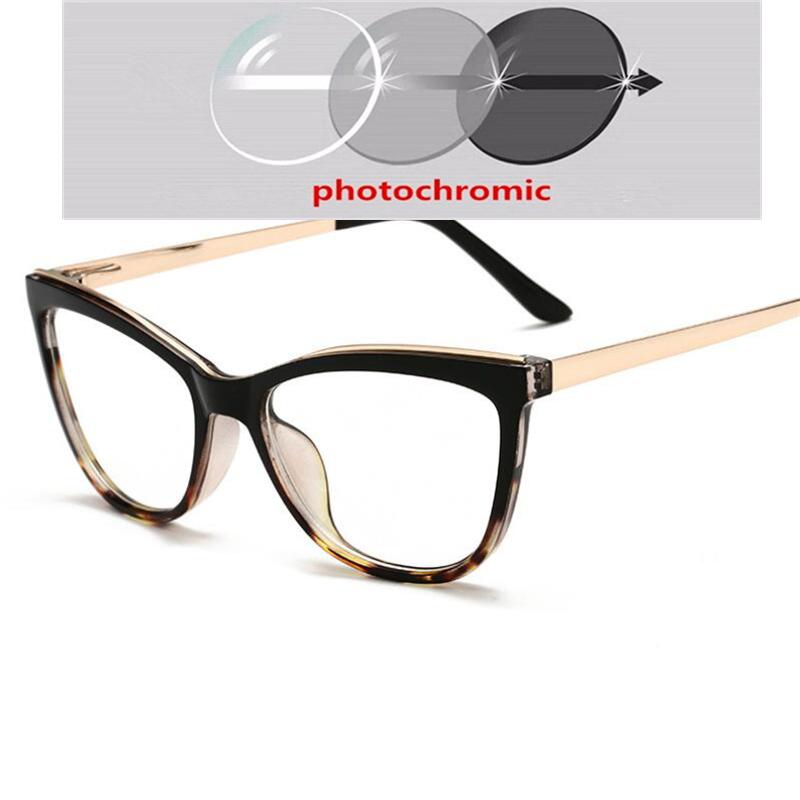 Fashion Cat Eye Anti Blue Light Glasses Women Spring Leg Prescription Eyeglasses Female 0 To -6 0 Diopter