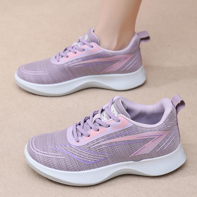 

Shoes women s 2025 spring and autumn new comfortable and versatile sports shoes round head casual breathable wear-resistant fashion women s shoes 41 рожевий