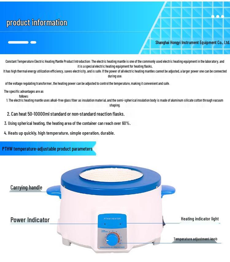 Intelligent Digital Magnetic Stirring Heating Mantle ZNHW-II - Lab Flask Heater with Constant Temperature Control