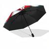 1pc Penguin Ice Skating Christmas Automatic Folding Umbrella,Lightweight Retractable Compact Travel Umbrella,8-Rib Sturdy Frame, Fine Outdoor Umbrella