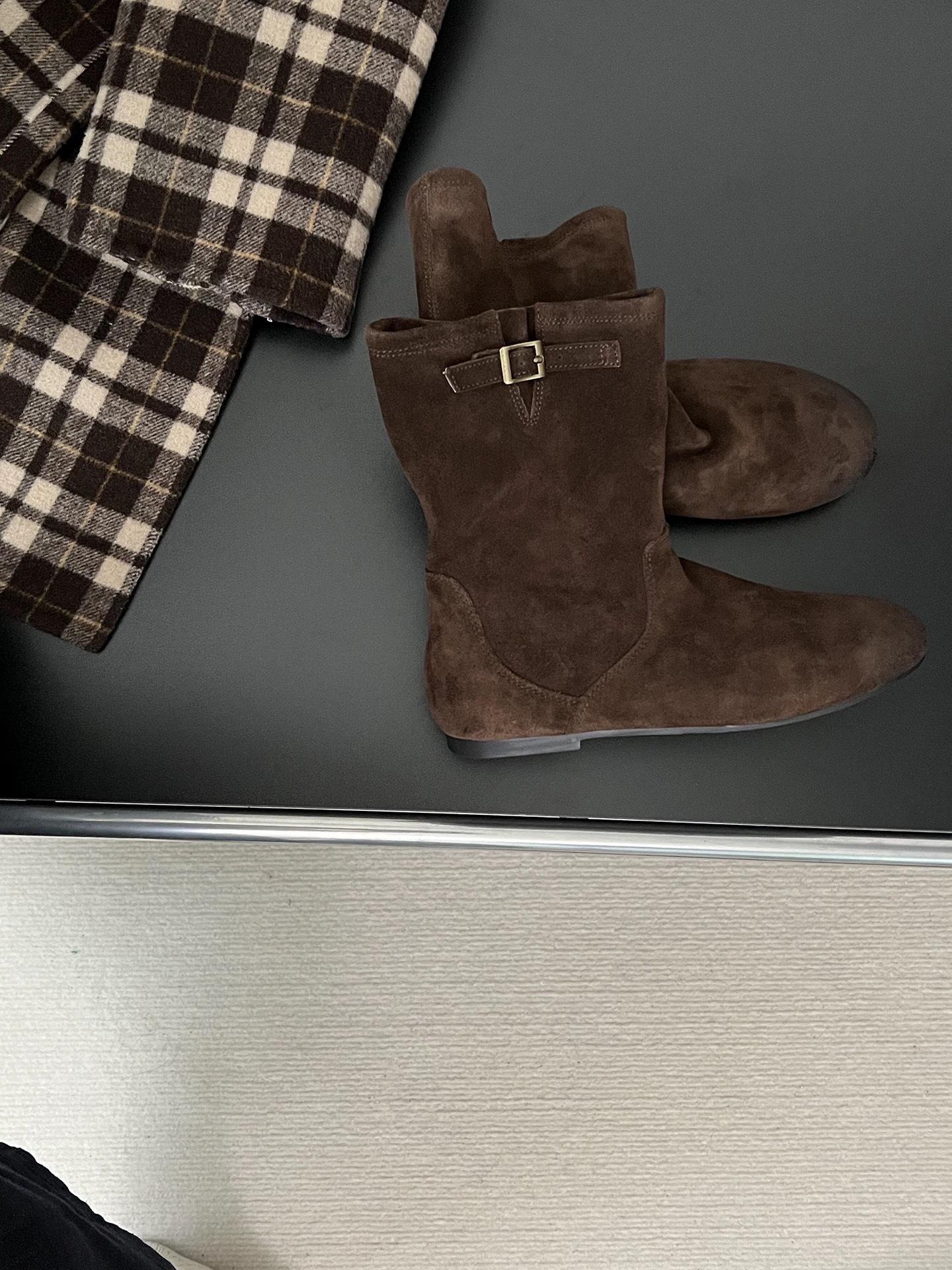 

Fangui~ Knitted snow boots women s 2025 new winter sheepskin and fur integrated thick-soled velvet cotton shoes snow cotton 40