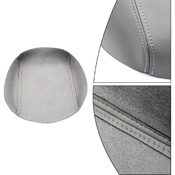 SecosAutoparts Center Console Lid Cover Replacement Leather Armrest Cover Gray Compatible with Honda Pilot 2009 2010 2011 2012 2013 2014 2015,