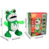 Popular Electric Dancing Frog Toy With Light And Sound Effects Wholesale For Street Vendors