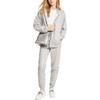 Michael Kors Ss23 Solid Color Crystal Embellished Casual Hooded Jacket Women jackets Gray MF250XR23G-036