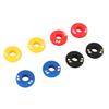 8Pcs Tennis Racquet Vibration Dampener Rubber 4 Colors Tennis Shock Buffer for Practices Performances