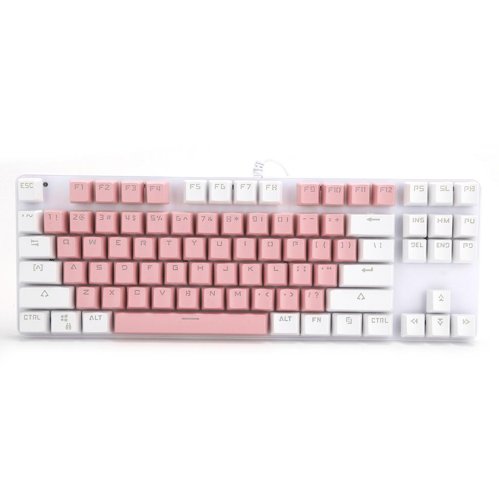 Keyboard Mechanical Gaming 87 Key Mixed Light Computer Supplies for Desktop Laptop 919