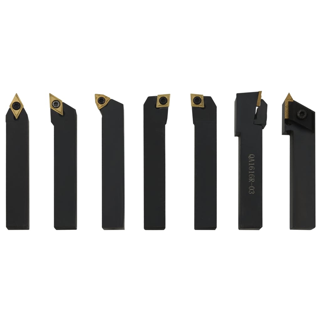 12 piece Turning Tool Set with Indexable Inserts 16x16 mm 100 mm
