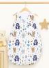 Cotton Sleeping Bag for Children 3-12 Mcy Tog 2.5 Year-Round Insulated - Navy Blue Teddy Bears