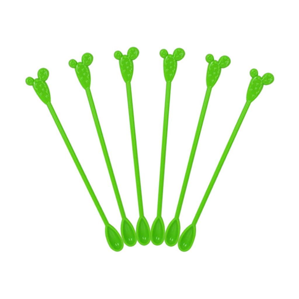Hawaiian Tropical Flamingo Cactus Swizzle Sticks Coffee Stirrer Mixing Sticks Cocktail Tool