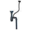 Double Bowl Kitchen Sink Drain Pipe Kit Leak Proof Anti Blocking UV Resistant Long Lifespan for Outdoor Patio Kitchen Sinks