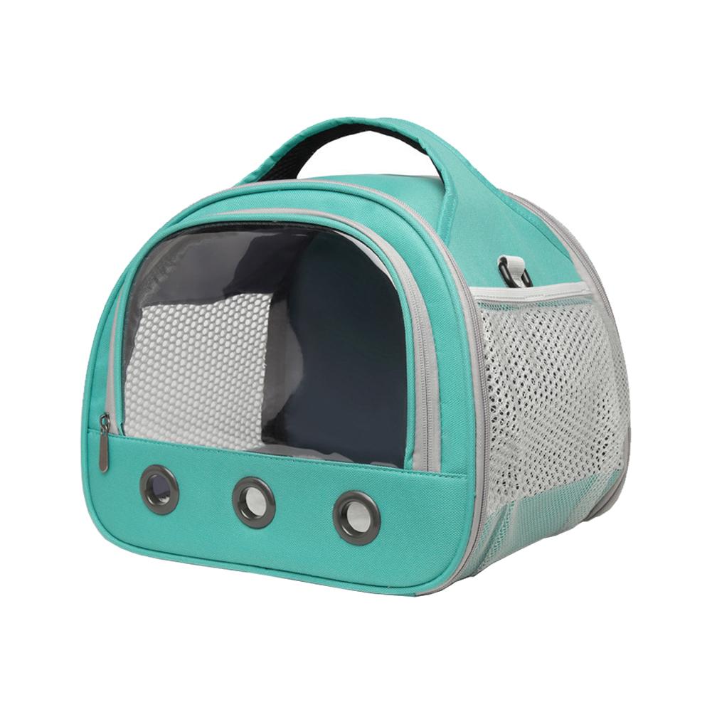 

Guinea Pig Outdoor Shoulder Bag Portable Hamster Cage Mesh Breathable Transparent Chinchilla Bird Hedgehog Pet Cage Rat Hamster зелений