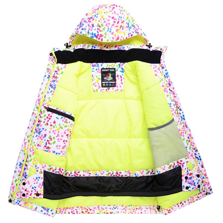Verdickter gepolsterter Skianzug für Damen - Warmer Winter-Snowboard- und Skianzug