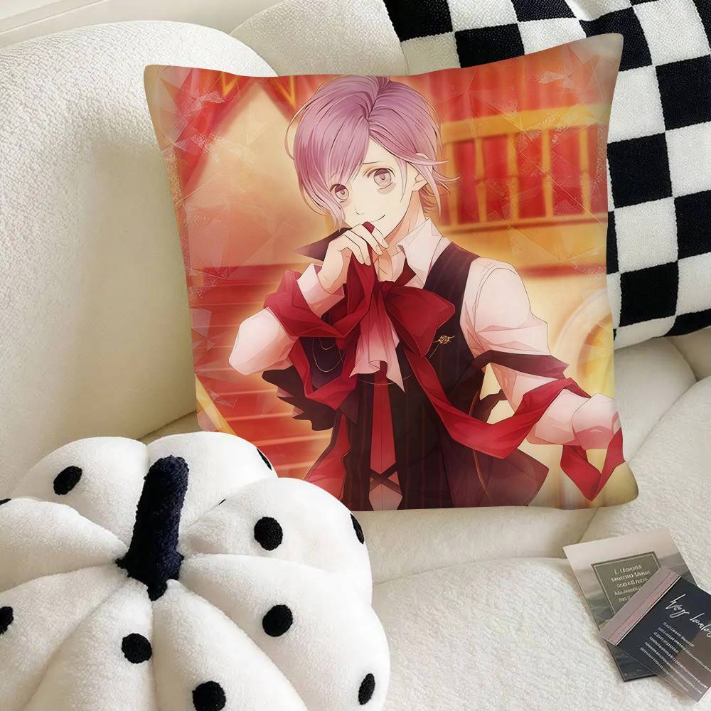 Sakamaki Kanato Otome Game DIABOLIK LOVERS Pillow Case Square Pillow Bedroom Sofa Leisure Comfort Cushion Car Home Decoration
