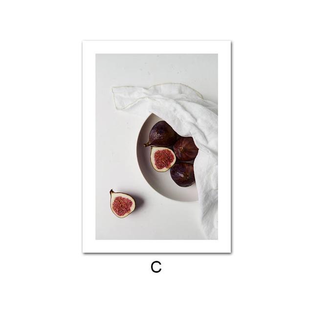 

Фрукты, овощи, еда и напитки, холст, картина, кухонный постер, принт, настенное художественное украшение, картина, декор для столовой, ресторана 21X30cm No Frame