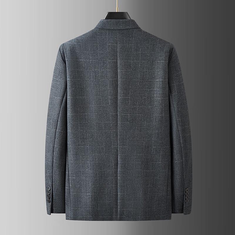 Dibenze Men's Plus Size Wrinkle-Free Business Casual Blazer