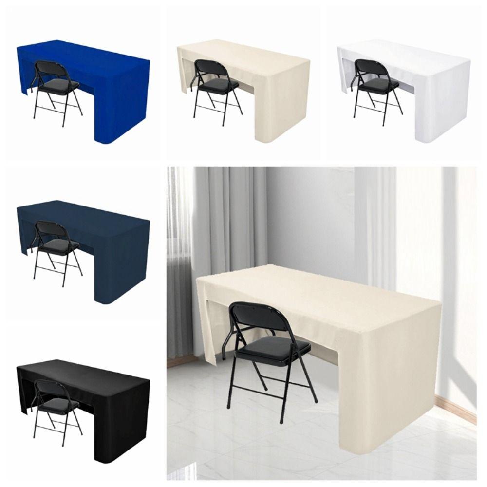 Spandex Table Cover 6FT Sign-In Table Cloth Waterproof Rectangular Table Skirts  Wedding Party
