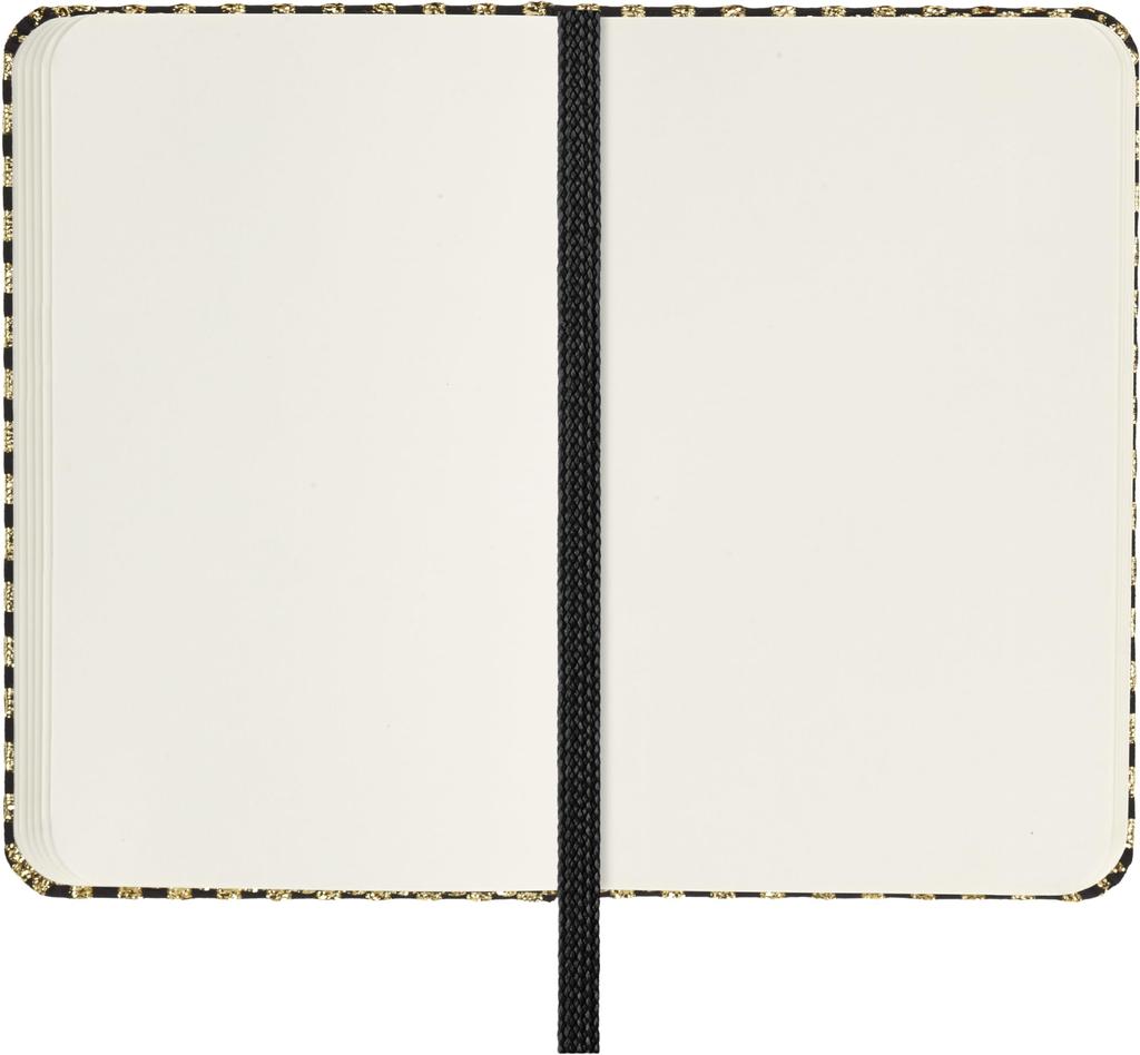 Moleskine x Mantero Shine Collection Notebook, Hardcover, Plain, XS Size (6.5cm x 10.5cm), Gold Boxed, LEHSHINEMP012GOLD