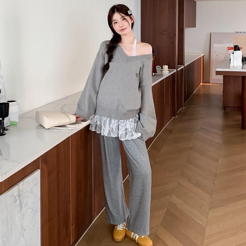 Spring 2025 Maternity Chic: Summer Skirts, Plus-Size Tops, Pants, & Early Autumn Two-Piece Sets 2XL