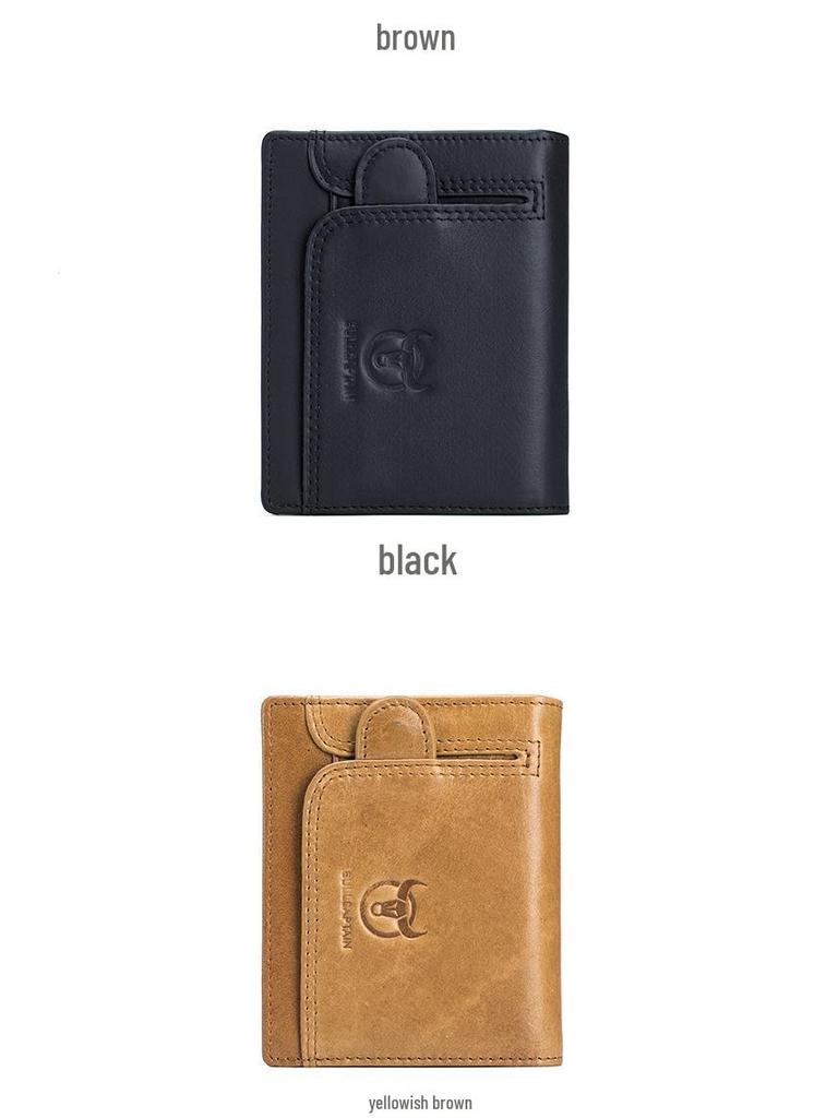 Herren Geldbörse und Kartenhalter aus echtem Leder