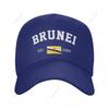 Unisex Baseball Cap Brunei EST Independence Day Wild Sun Shade Peaked Adjustable Outdoor Caps for Unisex Women