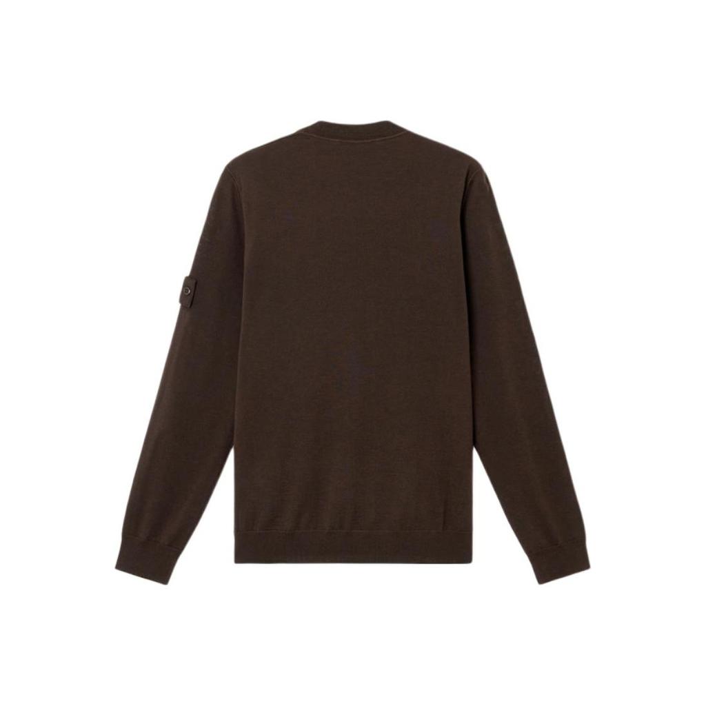STONE ISLAND Ghost Series Drop Shoulder Ribbed Neckline Loose Fit Casual Crew Neck Comfortable Long Sleeve Knit Sweater K2S155100074S00FC-V0070