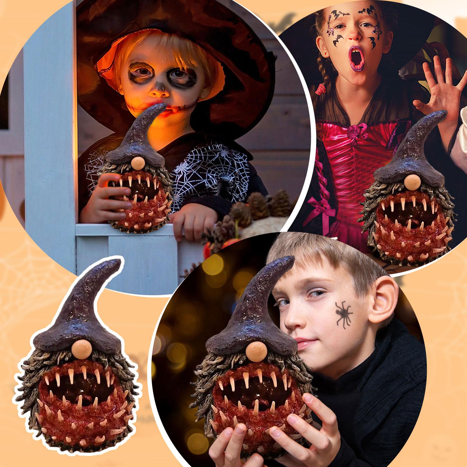 

Halloween Evil Gnome Desktop Decorative Sculpture One Size