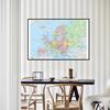 for Home Office Classroom,Travel/Educational Supplies,Europe Map (Chinese Version) Political Distribution Map Backdrop