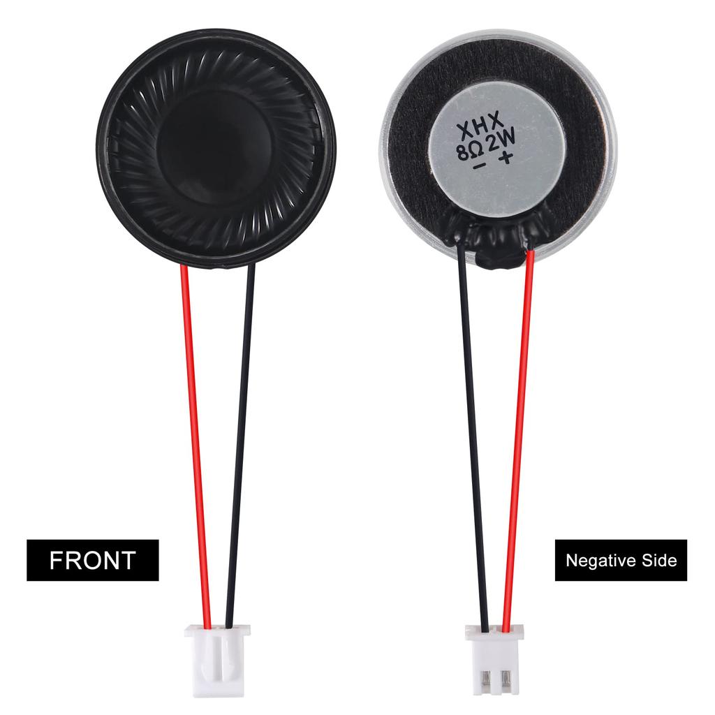 8PCS 8 Ohm 2W Speakers 8OHM Round 28mm Loudspeakers and Small Speakers Compatible with Audio MP3 MP4 Player Speakers