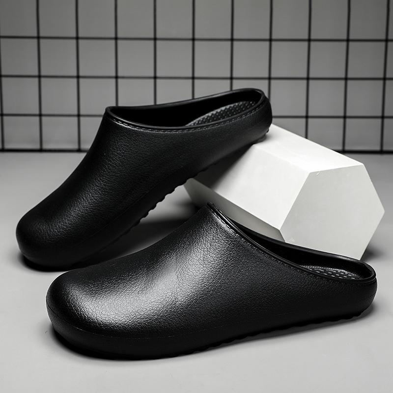 Fashion Summer Man Flip Flops 2024 New Solid Sandals Men Fashion Outside Thick Massage Non-slip Sole Bathroom Casual Beach Home Slipper
