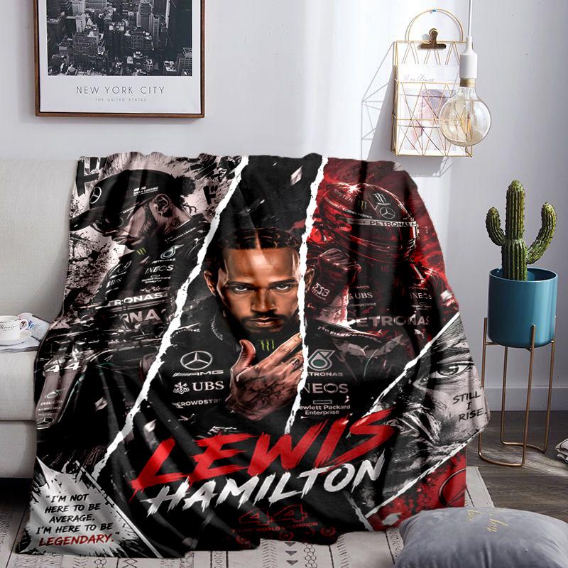 Lewis Racing Legacy Blanket Lightweight Ideal Bedding Blanket Perfect for Travel, Camping, Living Rooms, Offices, Sofas, Fan Christmas gift