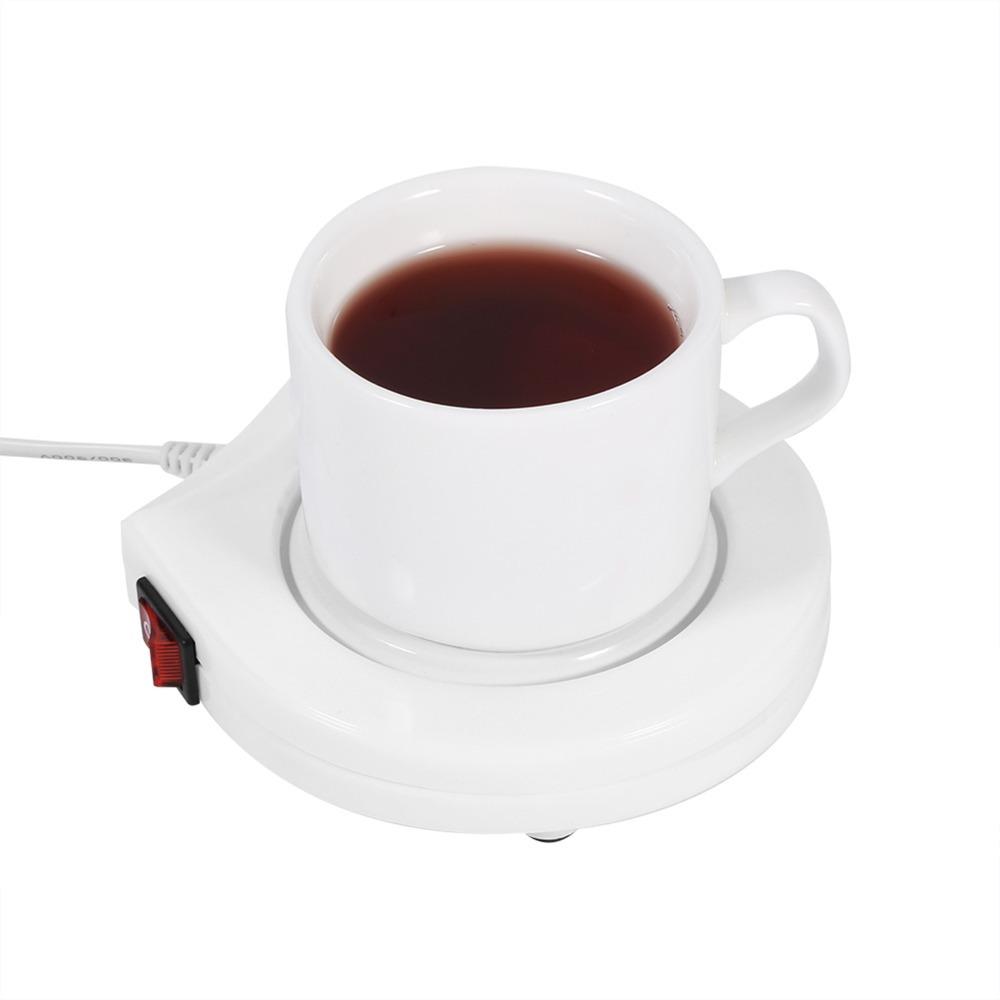 US Standard Plug Mug Warmer Uniform Heating Plate Cup Heating Pad Tea Thermal Mat  Office
