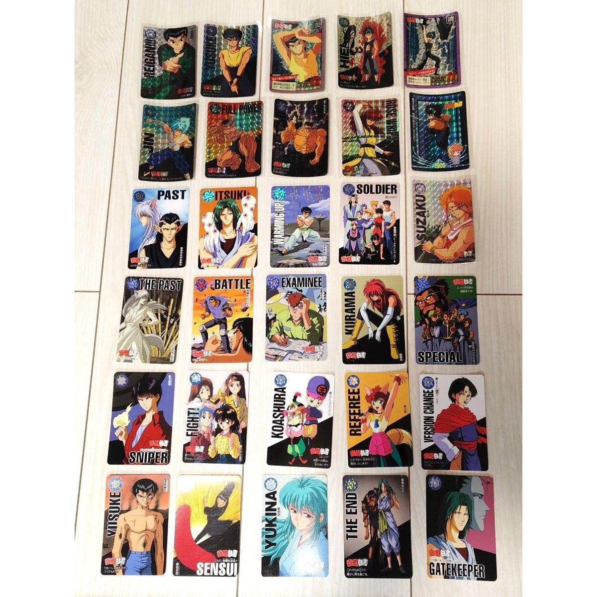 Б/у набор из 100 карт Yu Yu Hakusho Carddass