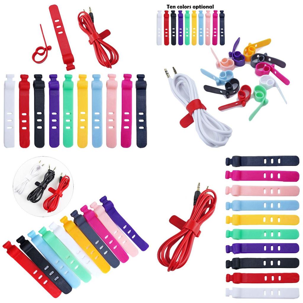Keep Your Cables Organized With 5pcs Universal Line Storage Clips