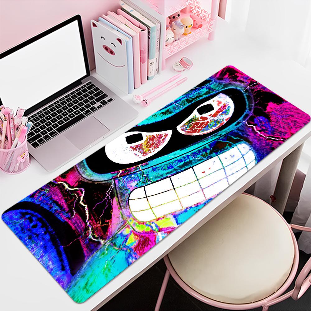 Tappetino Mouse Cartoon F-Futurama Skin Personalizzata Cartoon Anime Tappetino Mouse da Gioco Tappetini Mouse Tastiera Tappetino Scrivania Accessori Camera da Letto