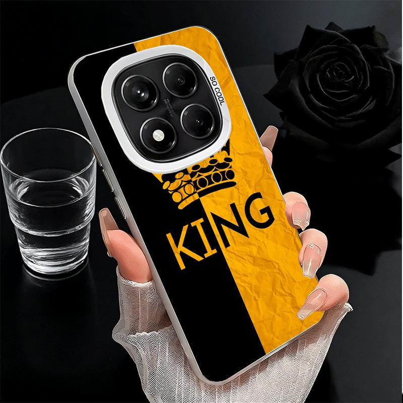 Queen King Couple Theme Soft Phone Case for Xiaomi Redmi Note 13 14 15 Pro Plus 12S 12 11S 11 11T 10S 10 Shockproof Cover Back S