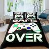 Gamepad Warm Comforter Cover R Beding Set Tens Video with Soft Fabric Duvet For Youth Children Kids Young Boys Modern Controler Bedspread