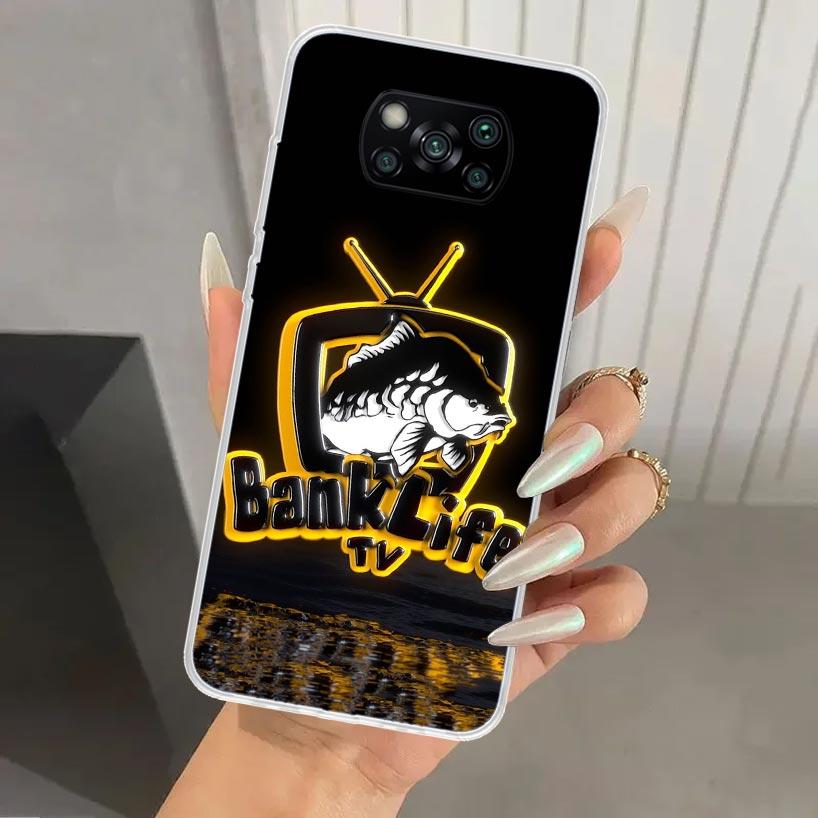Nash Fishing Art Phone Case for Xiaomi Poco X5 X6 X7 Pro F7 Ultra M7 Redmi 15 15C 13 13C 12 12C 10 10A 10C 9 9A 9C 9T Shell Poco