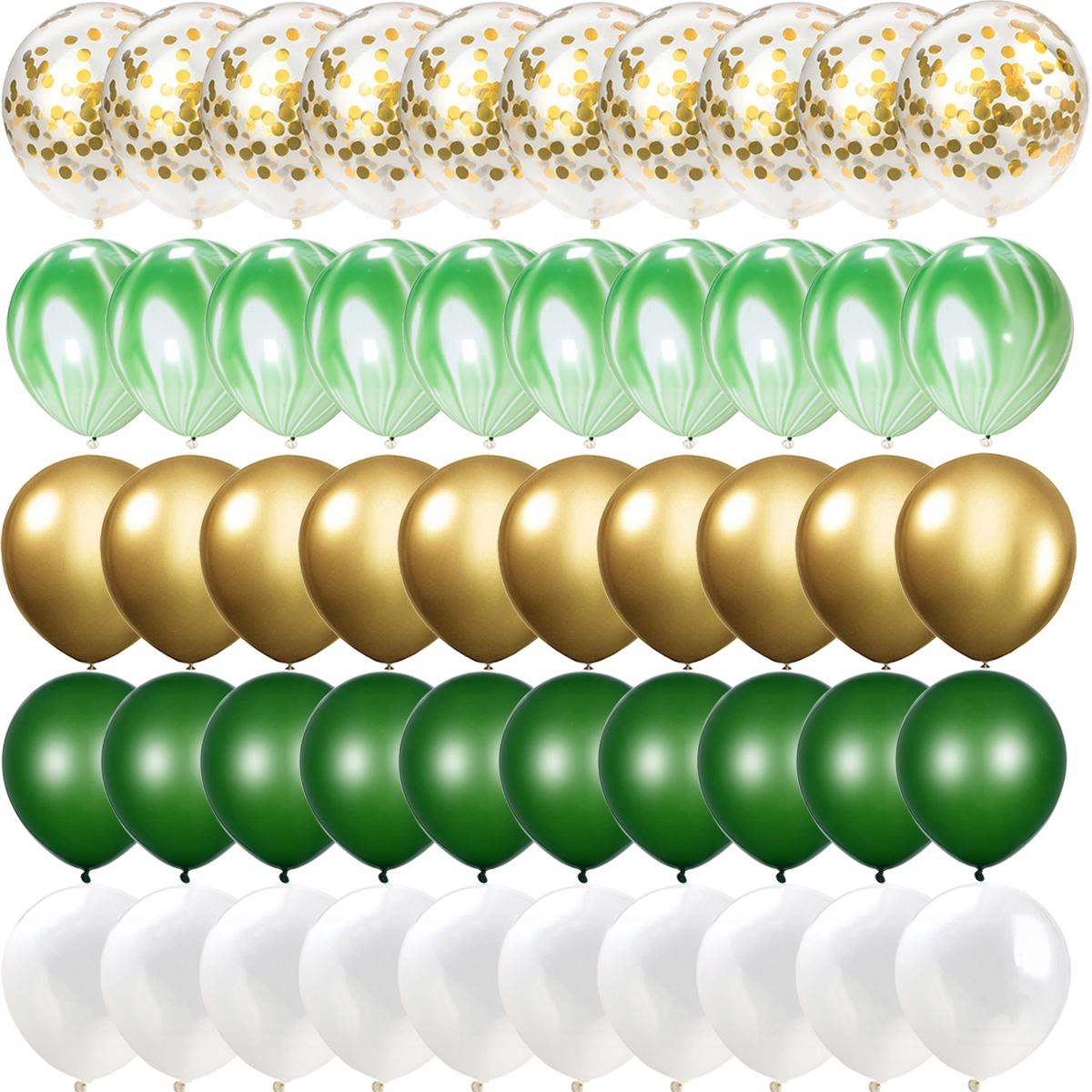 

50 шт. набор синих шариков из агата и мрамора, серебряные шарики-конфетти, украшения для свадьбы, Дня святого Валентина, детского душа, дня рождения 10inch