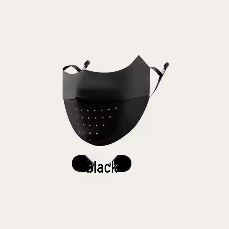 Dámská vysoce kvalitní 3D maska proti slunci z ledového hedvábí s UV ochranou